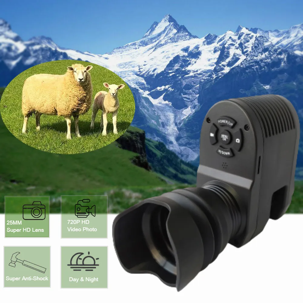 

Super HD Lens 25MM Monocular Telescope Hunting Camera for Rifle Optical Night Vision Outdoor Hiking Safety & Survival