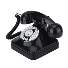 WX-3011 Винтажный Черный Многофункциональный пластиковый телефон для дома офиса гостиницы ретро проводной стационарный телефон телефоны телефон fijo WX-3011 Винтажный Черный Многофункциональный пластиковый телефон для дома офиса гостиницы ретро проводной стационарный телефон телефоны телефон fijo