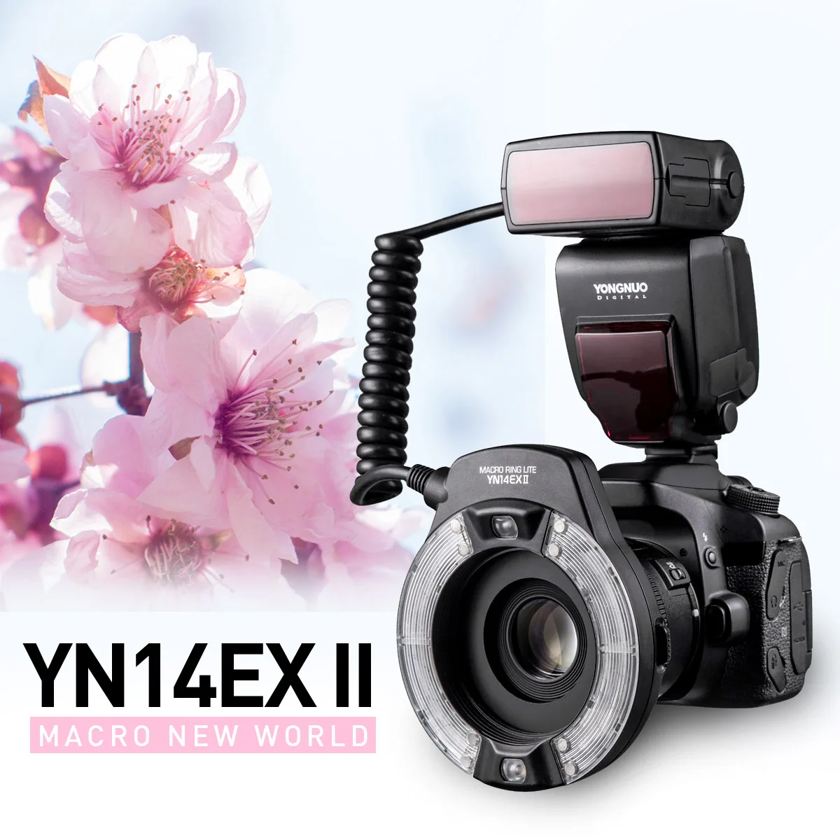 Yongnuo Ttl 14Ex Ii Led Macro Ring Flash Speedlite Light Yn14Ex Ii Per Fotocamere Canon Eos 1Dx 5D3 6D 7D 70D 80D