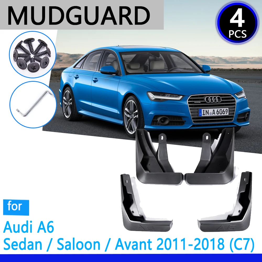 Брызговики подходят для Audi A6 Sedan Saloon Avant C7 2011 ~ 2018 2012 2013 2014 автомобильные аксессуары
