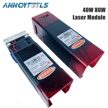 Kit de Module Laser 80W, tête de Diode 445nm TTL PWM pour gravure Laser CNC, découpe de métal, Machine à bois, outil oculaire