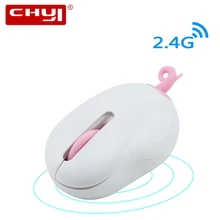 CHYI симпатичная беспроводная мышь Мини мягкая игрушка свинья оптическая Usb Бесшумная компьютерная мышь 2,4 ГГц эргономичный 3d Детский подарок Мыши для ПК ноутбук Настольный