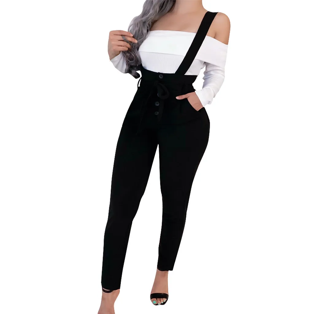 

Fashion Bodysuit Women Summer Casual Spaghetti Strap Wide Legs Bodycon Jumpsuit Trousers Clubwear Rompers dropship #4