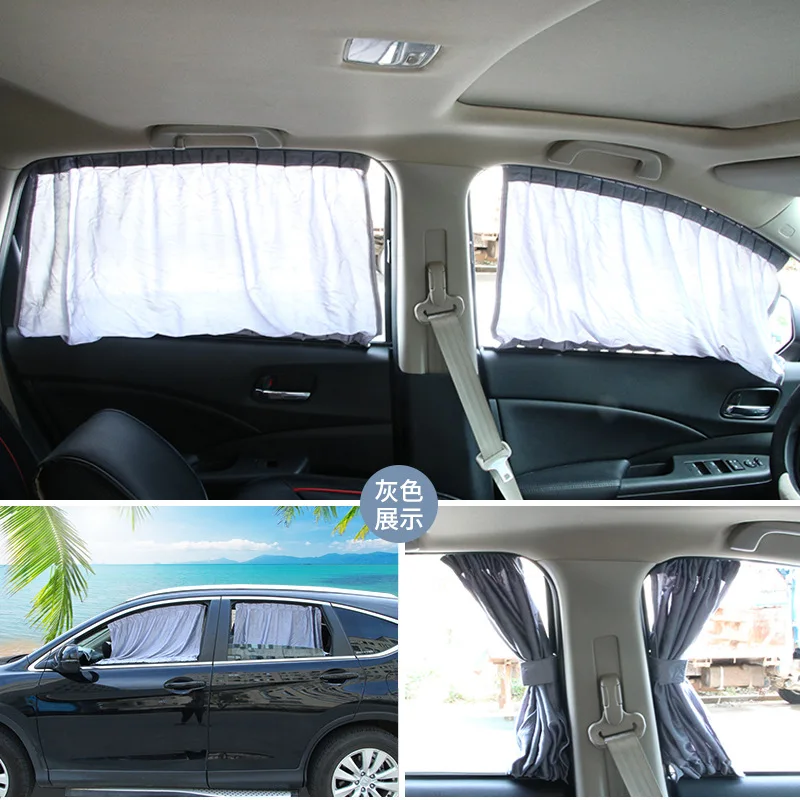 

70L Mesh Curtain 71*39 Car Shade UV-Protective Insulated College Style Protection Privacy Car Curtain