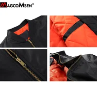 Buy MAGCOMSEN Autumn Men Military Jacket MA-1 Bomber Army Pilot Coat Casual Varsity Baseball Jackets Tactical Windbreaker Outerwear Online - Image 5