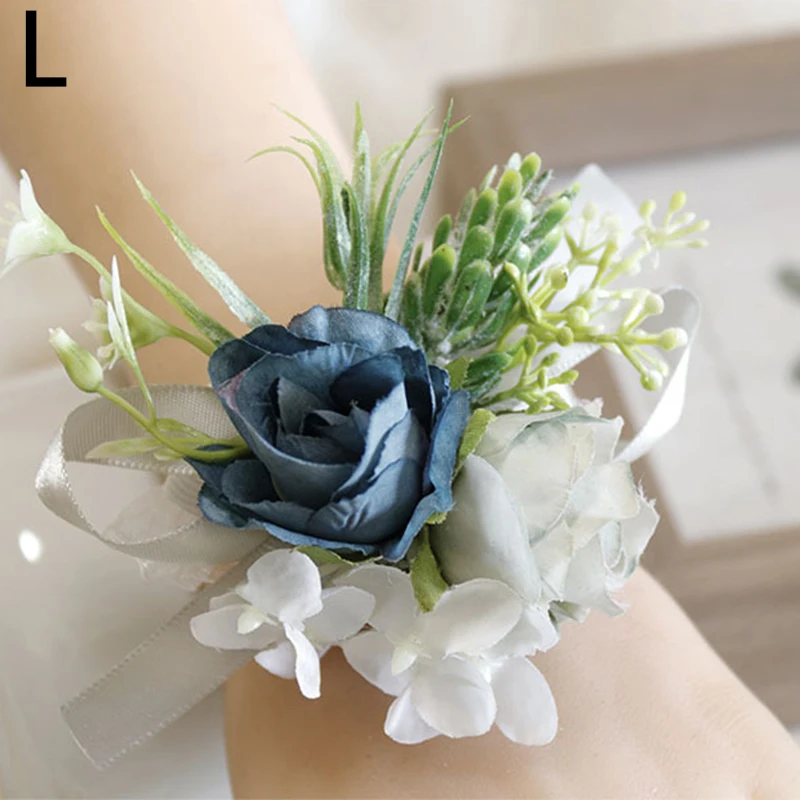 Groom Bride Bridesmaid Wrist Corsage  Wrist Flower Corsage Wedding - Silk  Roses - Aliexpress