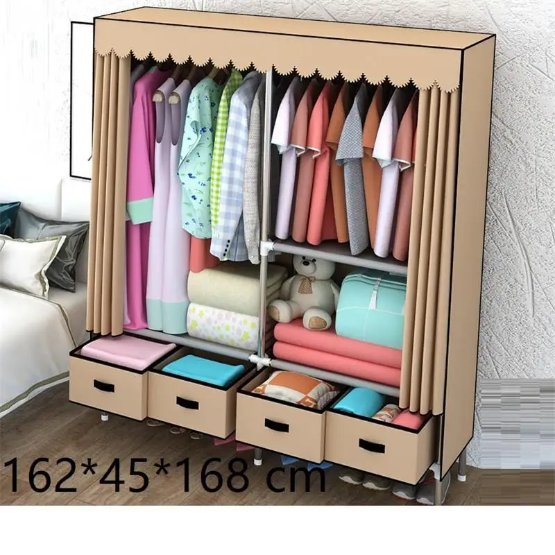 Version T Armadio Guardaroba Meuble Range Tela Mobile Per La Casa Armario Guarda Roupa шкаф Mueble De Dormitorio шкаф - Цвет: Version T