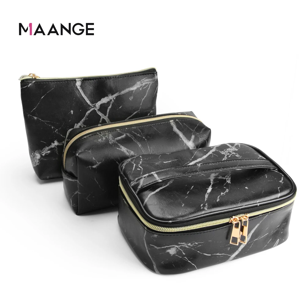 Дорожная модная женская косметичка MAANGE Женская мраморная сумка для хранения