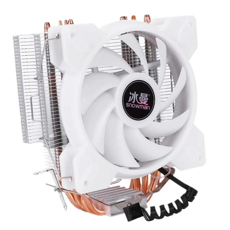 Снеговик полноцветный светодиодный вентилятор для процессора Cooler Master 4 тепловые трубки с прямым контактом система охлаждения с башней охлаждающий вентилятор для процессора