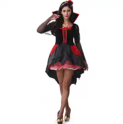 Сексуальный Хэллоуин Дьявол Выпускной королева Аниме Косплей disfraz костюмы на Хэллоуин для женщин mujer disfraces fantasia черный