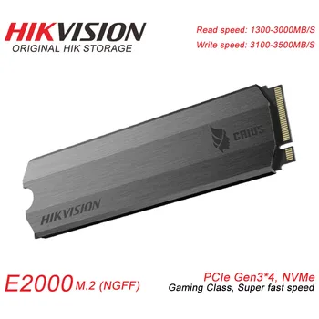 

Hikvision Original Internal SSD E2000 256GB 512GB 1TB 2TB M.2 Interface support NGFF NVMe PCIe for game TLC PC Disk