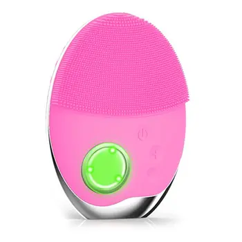 

Multifunctional Electric Facial Cleansing Brush 7 Frequency Vibration Essence Colorful Light USB Rechargeable Silicone Face Mass