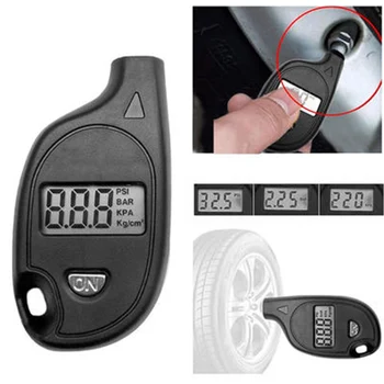 

Hot Mini Car Portable Test Diagnostic Tool LCD Display Measurement Accessories ABS Digital Tire Pressure Gauge