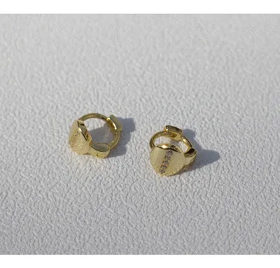 Серьги из стерлингового серебра 925 пробы, циркониевые круглые серьги, кольцо для мини-ушей, Пряжка для ушей, милые трендовые серьги для девочек и мальчиков, серебряные ювелирные изделия для ушей - Окраска металла: 1 pair gold 6mm