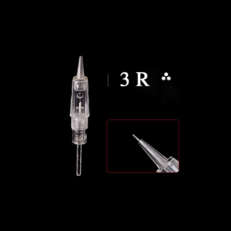 Иглы для татуажа 1RL/3RL/5RL/3F/5F/7F микро Blading Needling для микроблейдинга Перманентный макияж бровей татуировки машины - Габаритные размеры: 50pcs 3R