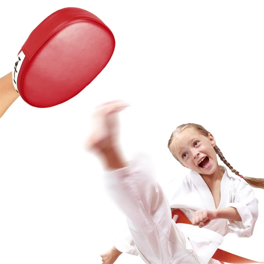 Red and Black Flexible Hand Fist Target Pads Sanda Taekwondo Training Foot Muay Thai MMA Boxing Hand Target Karate Kung fu Pad