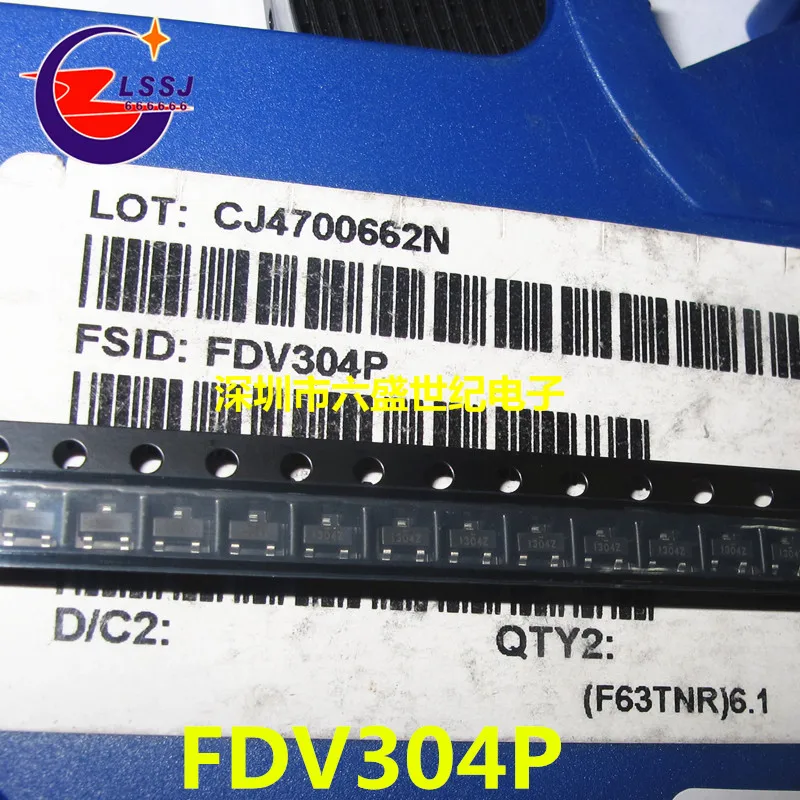 50 шт./лот FDV304P SOT23-3
