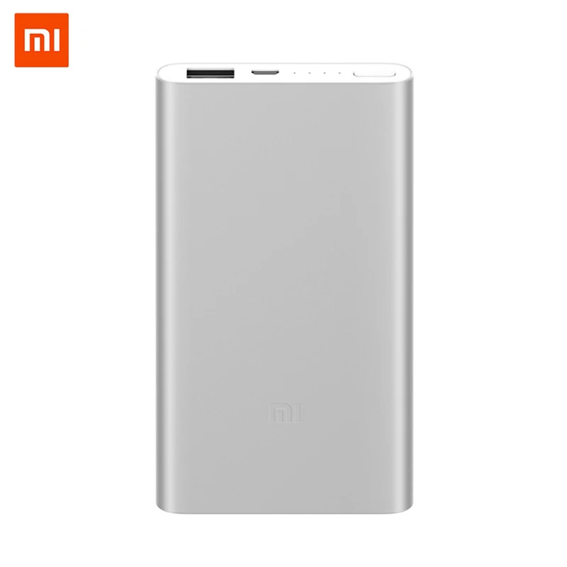 Новинка 2018 Xiaomi Mi 5000 мАч Внешний аккумулятор 2 портативное зарядное устройство