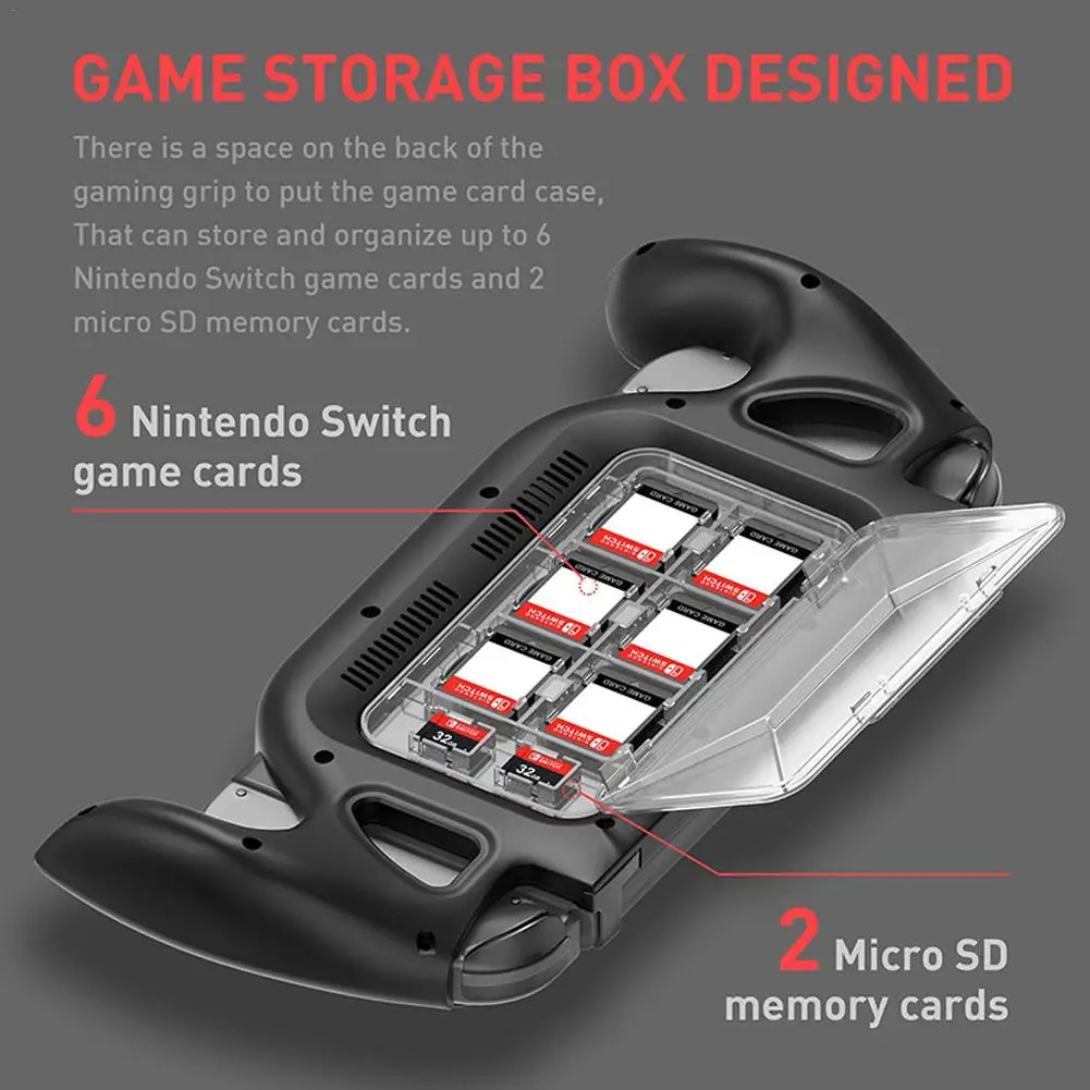 Зарядная ручка для NS Switch Lite хост Нескользящая ручка зарядный кронштейн ручка с кассетой игровые карты Чехол Pro