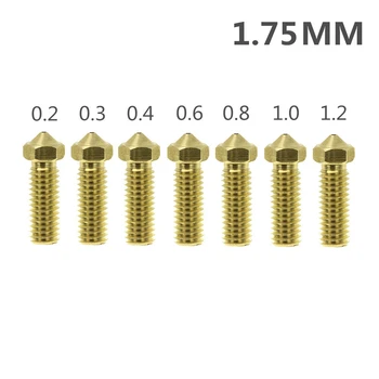 

Volcano Nozzles 3D Printer All Metal Brass 3D Lengthen Extruder Nozzle 0.2/0.3/0.4/0.6/0.8/1.0/1.2mm for 1.75 Supplies