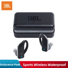 JBL Endurance пиковые водонепроницаемые настоящие Беспроводные спортивные наушники TWS Bluetooth наушники HIFI Бас-гарнитура с микрофоном смарт-зарядная коробка