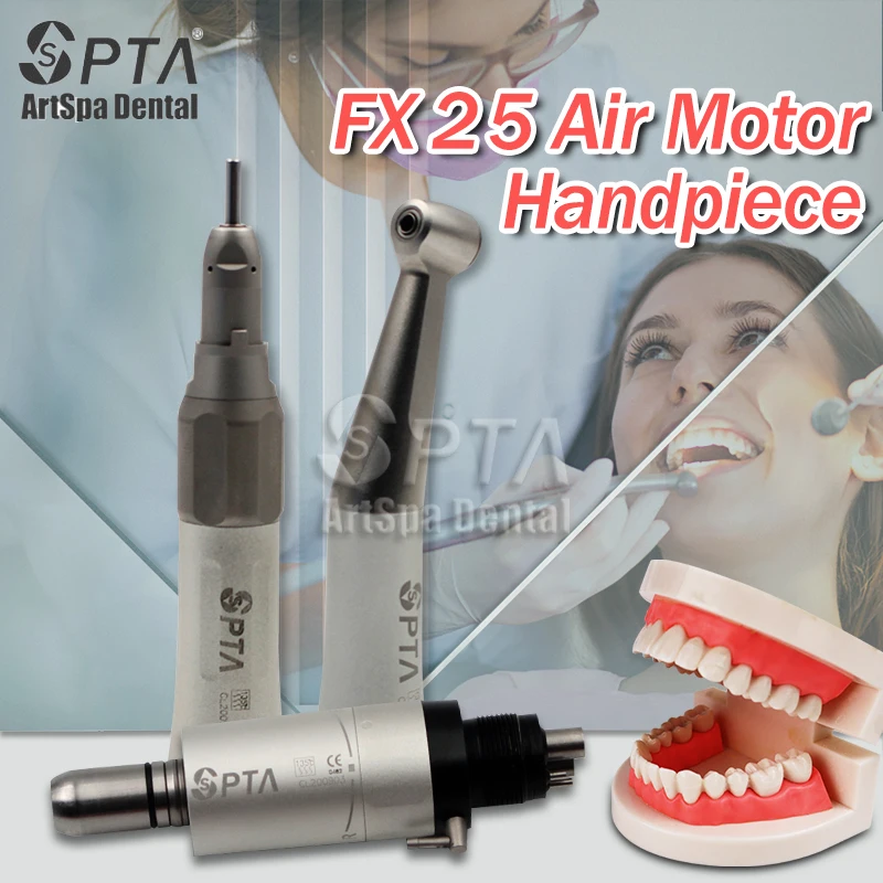 

FX25 1:1 Low Speed Contra Angle Turbine Straight Handpiece Dent air Air Slow Drill Dentists Motor Turbina Odontologia Tools