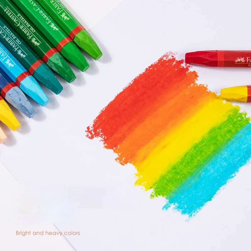 Faber Castell Oil Pastels 12/24/36/48 Colors Set Artist Professional Drawing Wax Crayons School Office Art Supplies