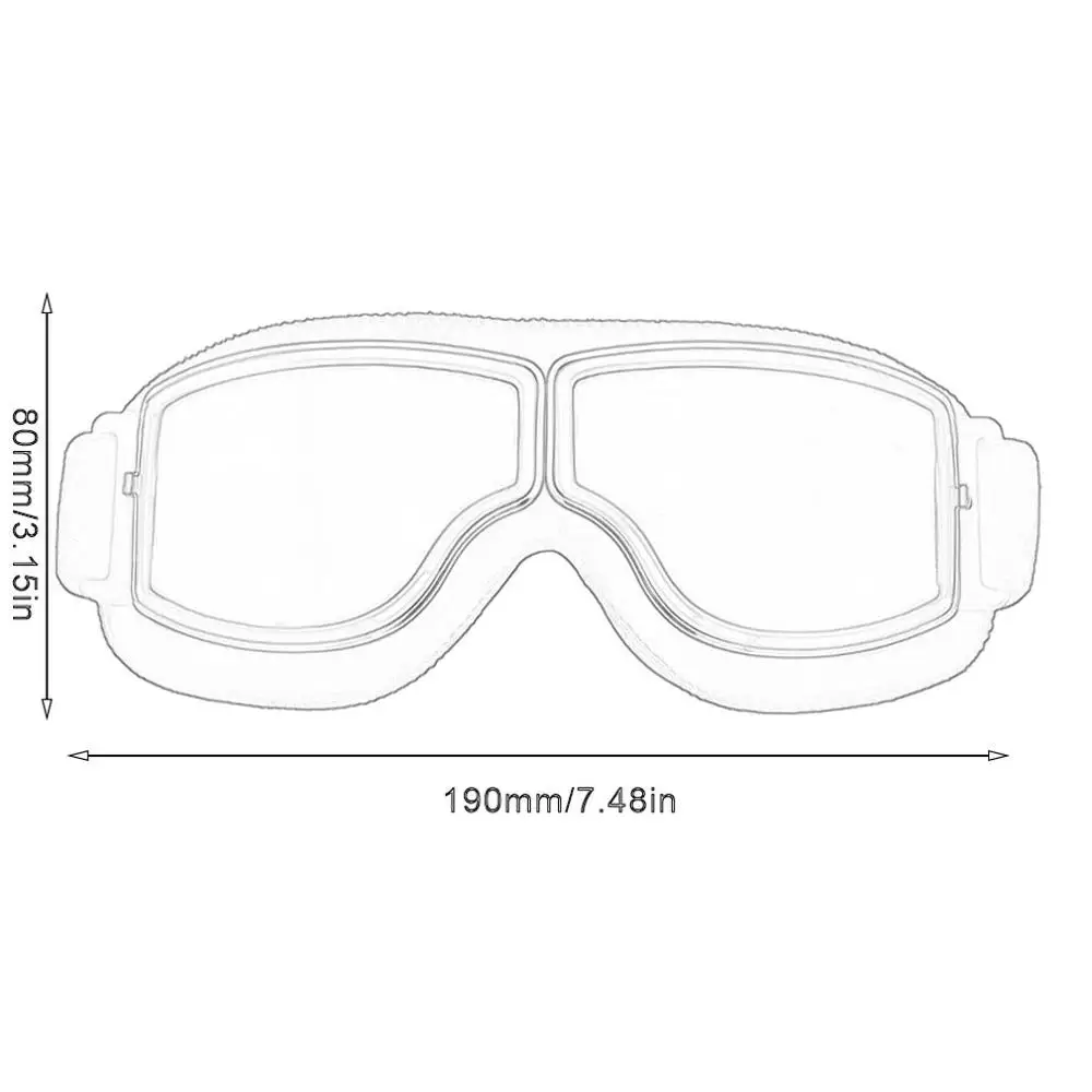 Винтажные мотоциклетные очки Пилот Мотоцикл Скутер байкер очки шлем очки складные для
