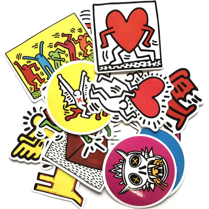 14 шт./компл. Keith Haring Стикеры для наклеек на сноуборд ноутбук чемодан автомобиль