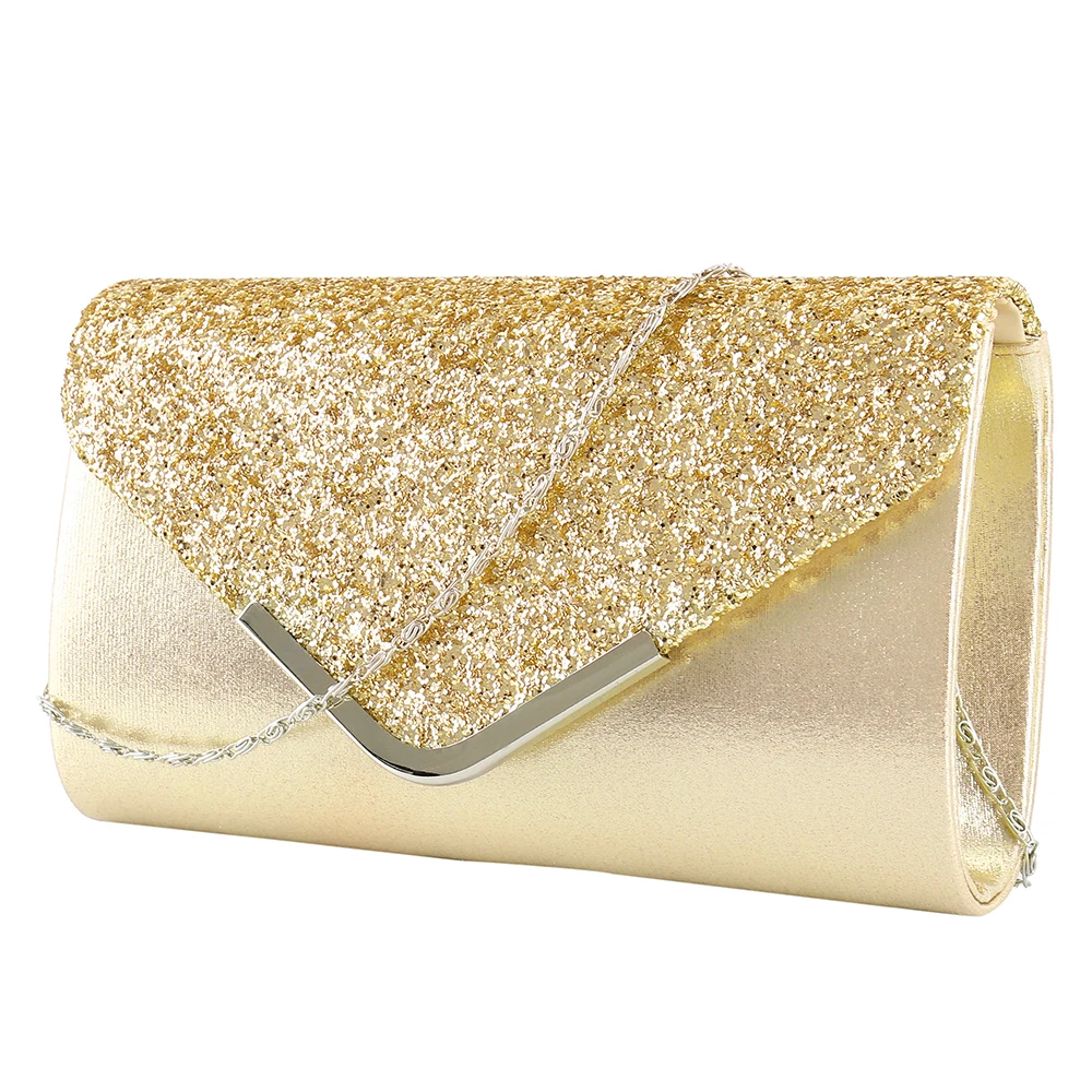 Роскошные сумки для женщин женский клатч Кошелек вечерние сумки конверт Свадебные Everning сумки bolsa feminina - Цвет: A-gold