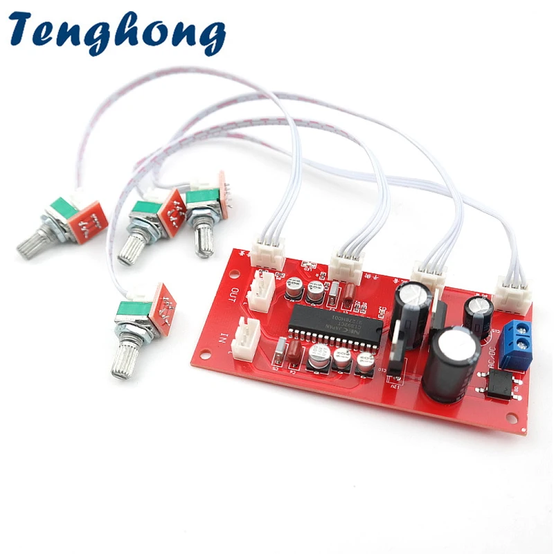 Tenghong 1PCS UPC1892CTTone Plate Volume Control Board NE5532 Preamp Amplifier With Treble Bass Balance Volume Adjustment DIY sensory chairs for kids with autism balance board games kindergarten fun playground indoor toys jeux enfant 2 3 5 7 10 12 ans