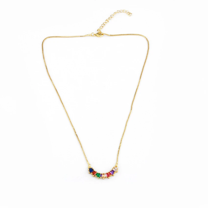 Лидер продаж, золотое ожерелье в форме сверчка, цепочка, красочное циркониевое хрустальное ожерелье для женщин, новые ювелирные изделия в стиле бохо - Окраска металла: ASD0389