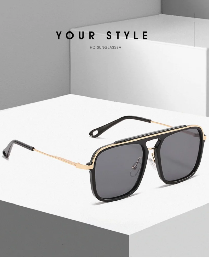 AIMISUV Square Sunglasses For Men Brand Designer Sun Glasses 2022 Fashion Trend Driving Shades Male ​UV400 zonnebril heren ray ban sunglasses women