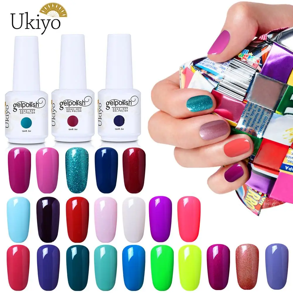 Классический Гель лак для ногтей Ukiyo 15 мл Лак маникюра Полупостоянный