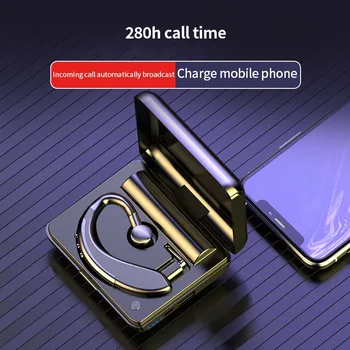 

New Wireless Bluetooth Earphone Business Headsets with Mic Handsfree call Ear-hook Earphones For iPhone Android IOS