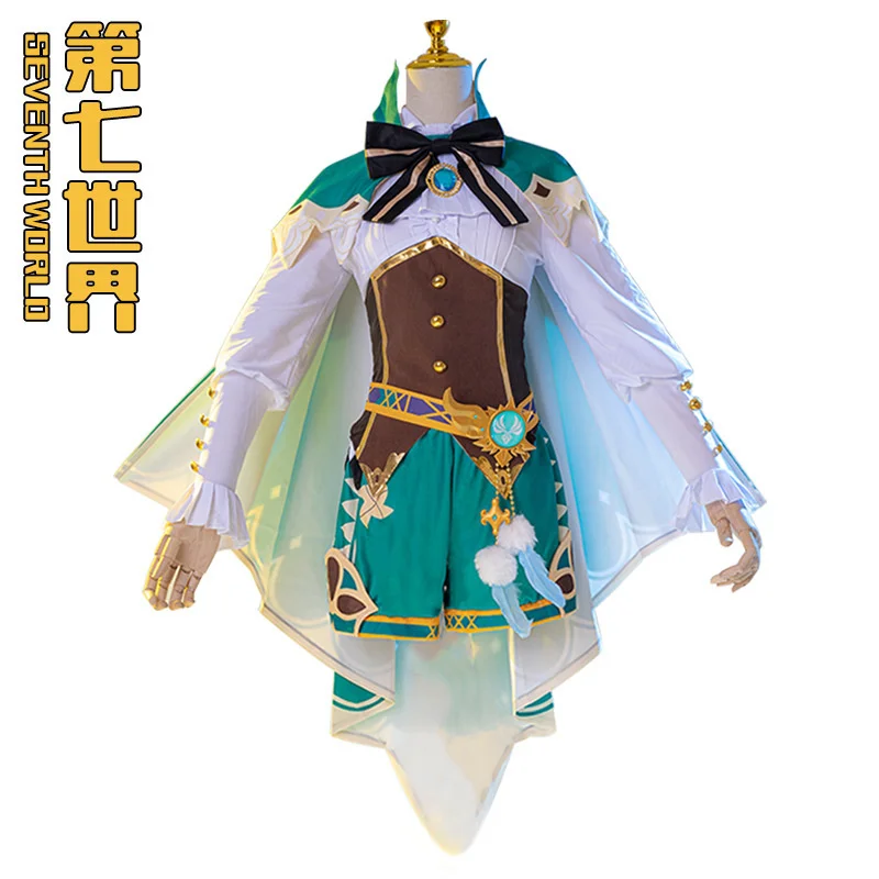 Игровая анимация Genshin Barbatos Wendi Lumine персонаж полный комплект косплея двухмерная