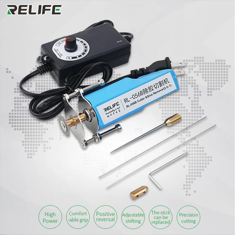 2 In 1 LCD Screen Glue Remover For LCD OLED Screen Glue Remover Phone Screen Cutting Machine RL-056B