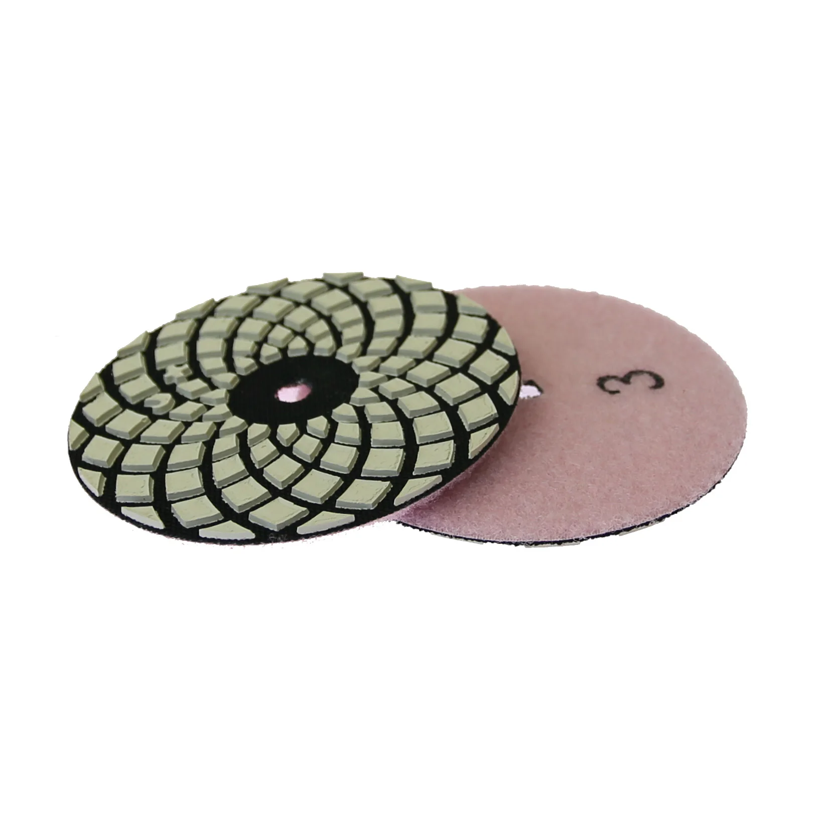 Premium 4-Step Marble Polishing Pad, 100mm Dry Grinding Disc