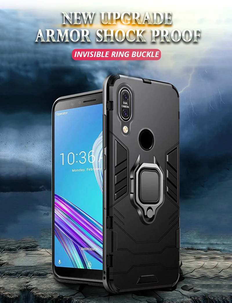 Чехол для Asus Zenfone Max Pro (M1) ZB601KL/ZB602K противоударный армированный силиконовый чехол