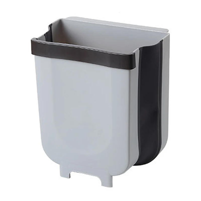 Подвесной мусорный бак для кухонного шкафа, складные мусорные ящики для кухни, складные мусорные ящики для кухни, складная мусорная корзина для сухого влажного разделения