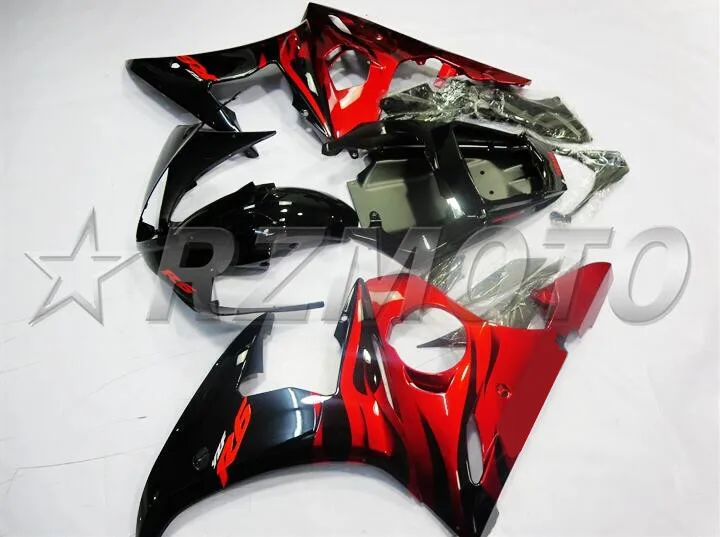3 бесплатные подарки ABS обтекатель двигателя комплект подходит для YAMAHA YZF-R6 2003 2004 2005 R6 03 04 05 Полный обтекатели цвет красный черный