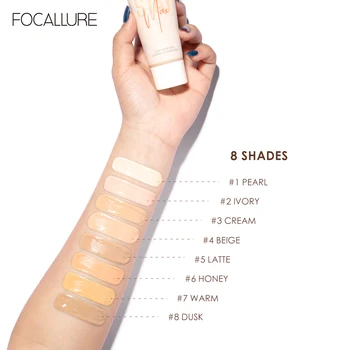 FOCALLURE Pore Blurring Matte Foundation Base Makeup Face Oil control Cosmetics Lightweight Matt Finish