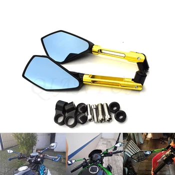 

Universal Motorcycle Modified CNC Rearview Mirror For yamaha mt-125 mt 125 sr400 tdm 850 900 xjr 400 ktm duke 125 200 390