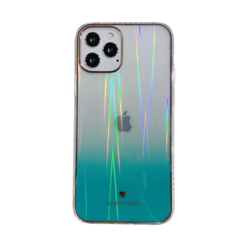 iphone 11 Pro Max  lifeproof case Plating gradient laser transparent Case For iPhone 12 Pro Max 12Mini 11 Pro Max X XR XS Max 8 7 plus SE 2020 luxury back cover cute iphone 11 Pro Max cases