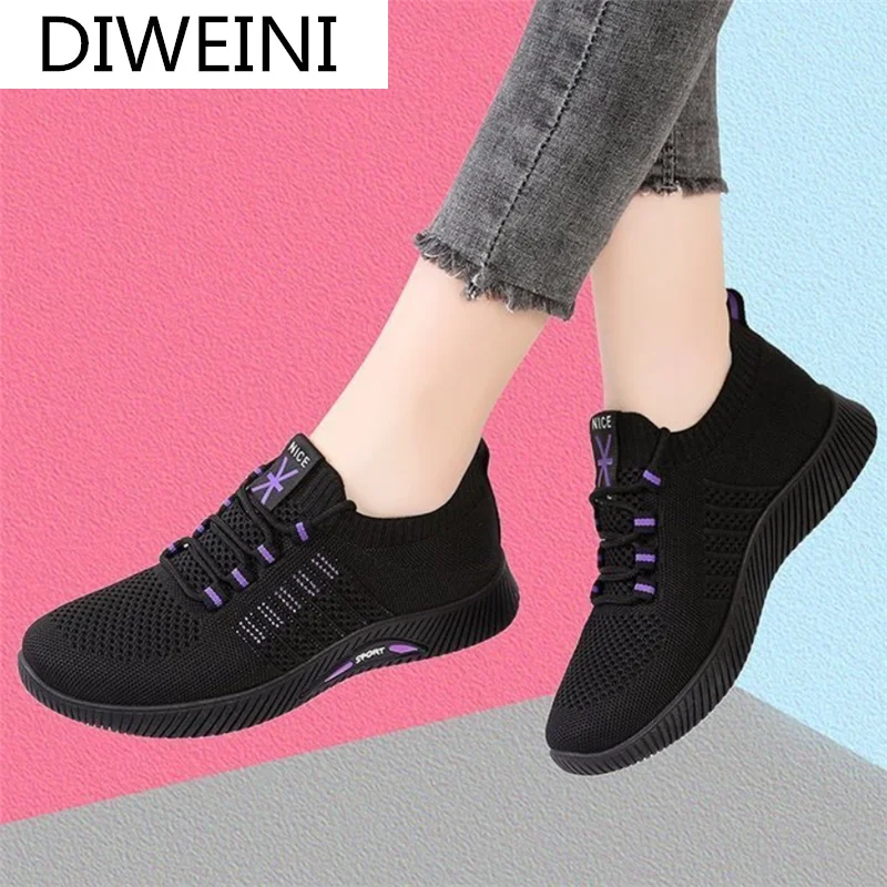 2021 Autumn New Women Shoes Fashion Light Casual Lace-up Non-Slip Soft Sole Breathable Women's Vulcanized | Обувь