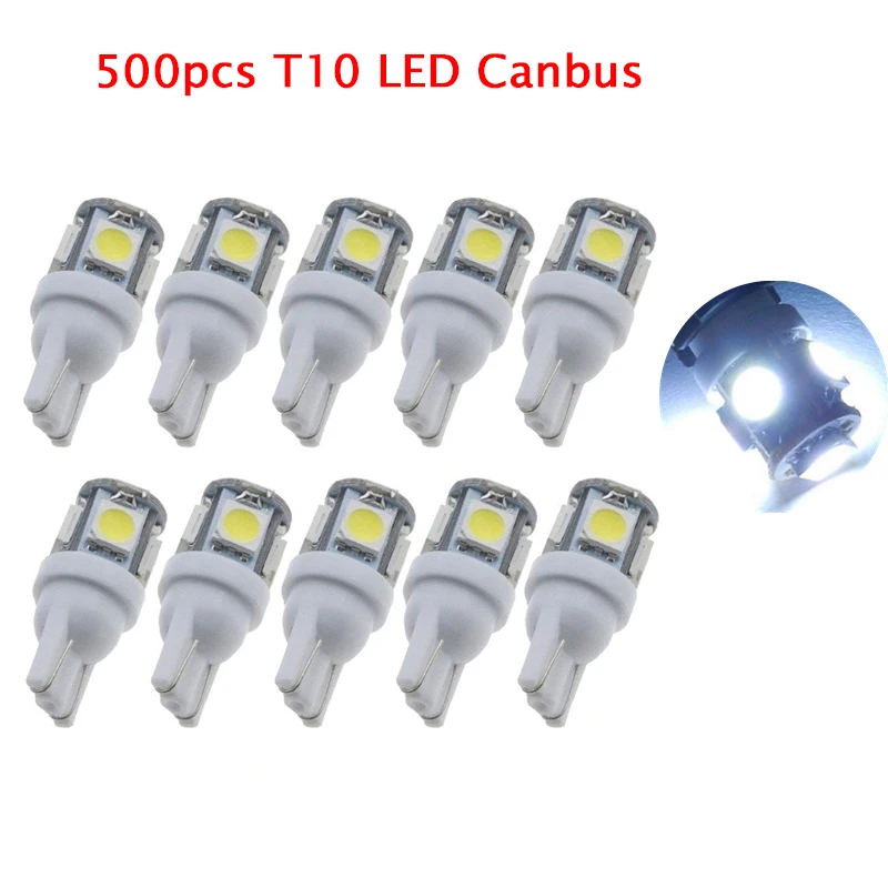 Суперъярсветодиодный светодиодная лампа T10 Canbus W5W 5050 5SMD 194 168 автомобильная