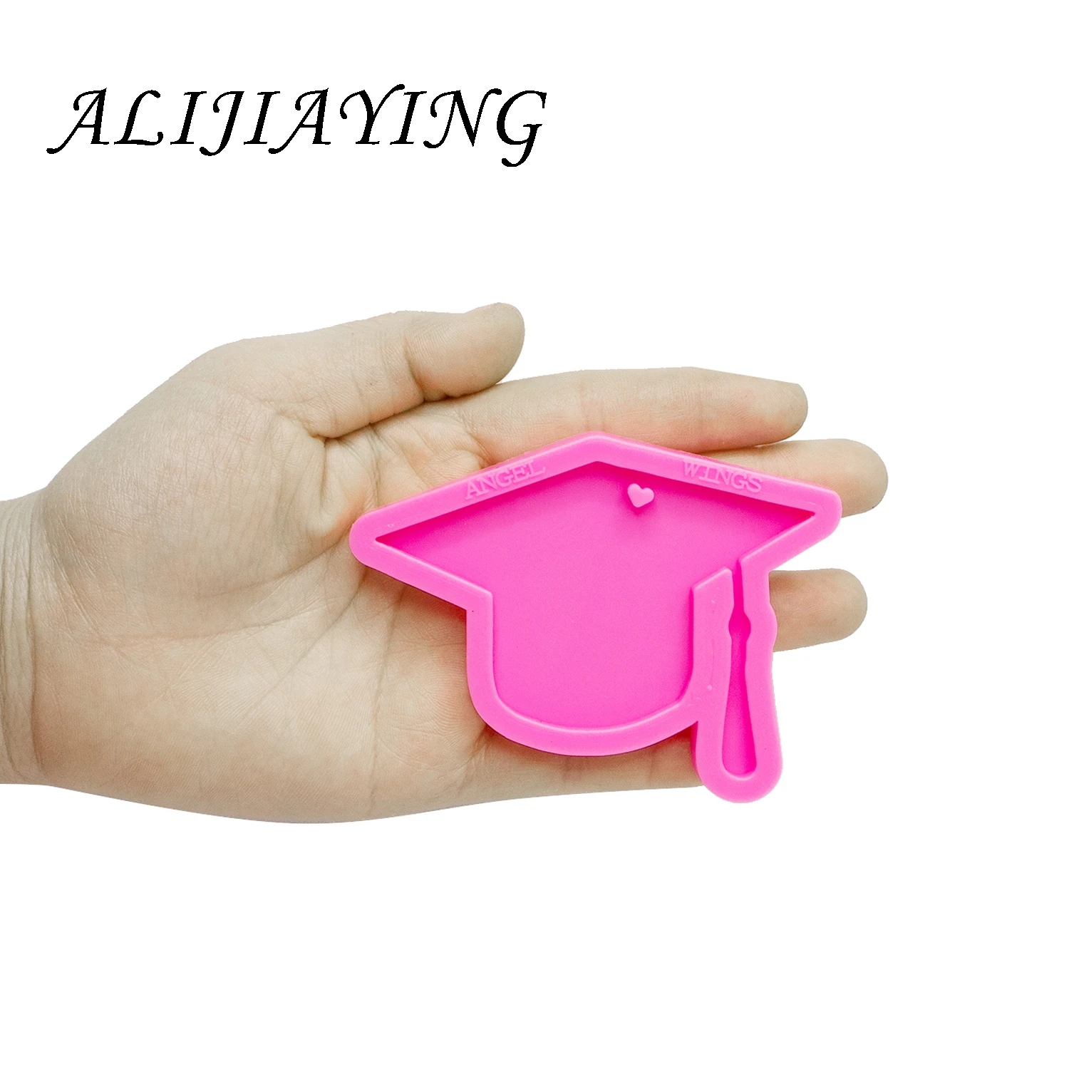 Glossy Hat Molds Silicone Keychain Mold For Resin Epoxy Craft DIY Graduation Jewelry Pendant DY0290 Silicone Mold