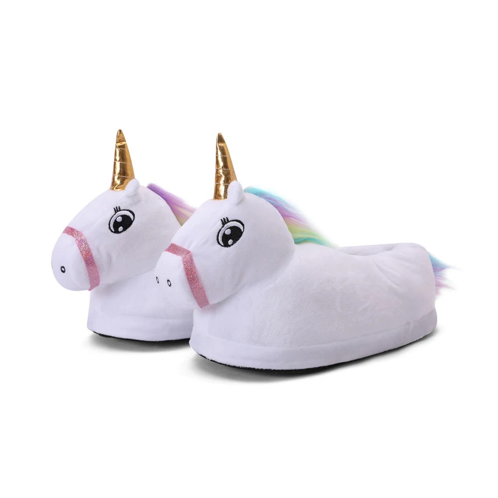 Unicorn Slippers for Girl Boys Lovely Slippers Winter Warm Indoor Casual Claw Animal Party Cosplay Shoes Toddler Kids Home Shoes children's sandals near me