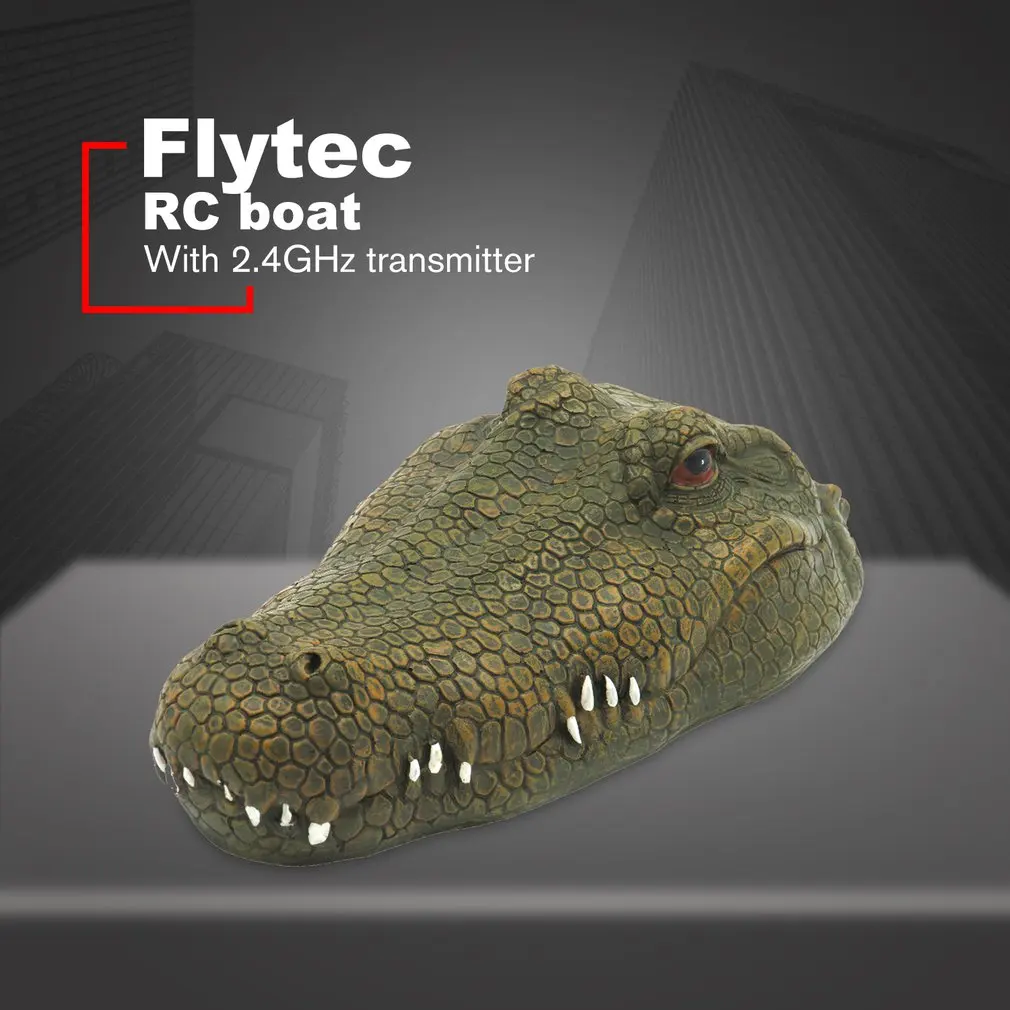 Flytec RC лодка моделирование головы крокодила пульт дистанционного управления лодка 2,4 г 15 км/ч Управление электрическая лодка игрушки голова крокодила пародия игрушки