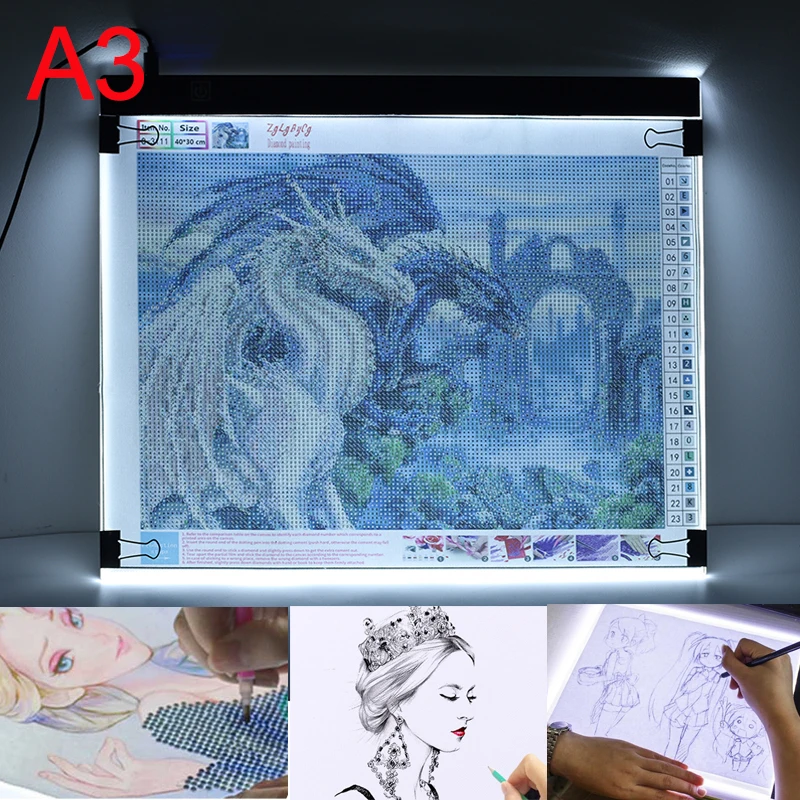 

Elice A3 LED Light Pad Artcraft Tracing Light Box Copy Board Digital Tablets Painting Writing Drawing Tablet Sketching pad